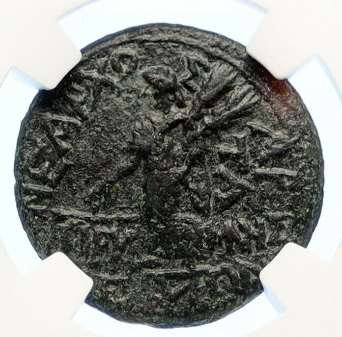 AUGUSTUS Authentic Ancient Antique 27BC Rome Roman Coin DIKAIOSYNE NGC i95582