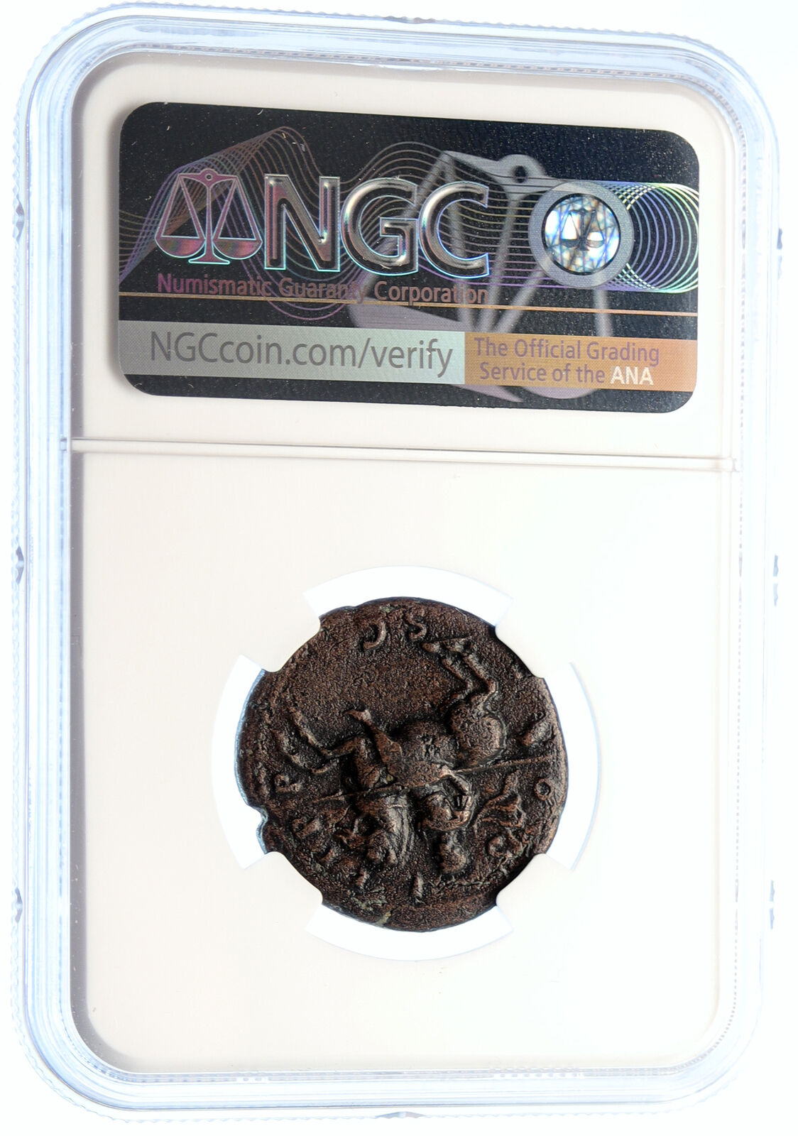 HADRIAN Antique Ancient Rome ANTIQUE Vintage OLD Roman Coin HORSEBACK NGC i95587