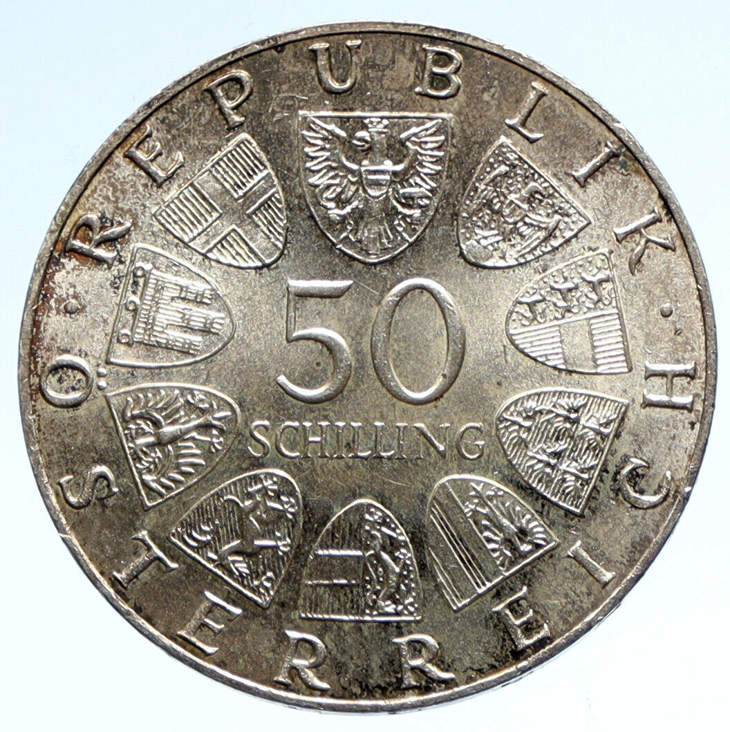 1952 SOUTH AFRICA 300th Cape Town Riebeeck w SHIP Silver 5 Shillings Coin i95685