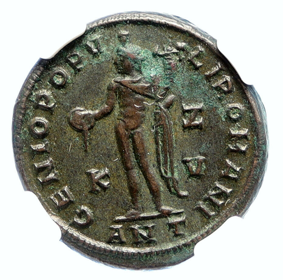 DIOCLETIAN Authentic Ancient 300AD Genuine Original Roman Coin GENIUS NGC i95588