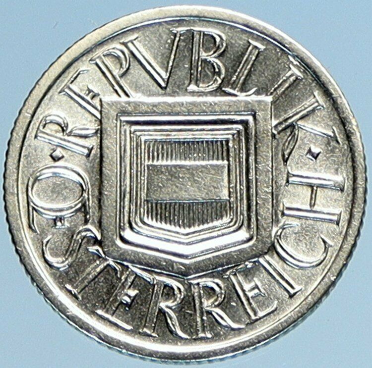 1925 AUSTRIA Shield Vintage ART DECO Silver 1/2 Shilling Austrian Coin i97650