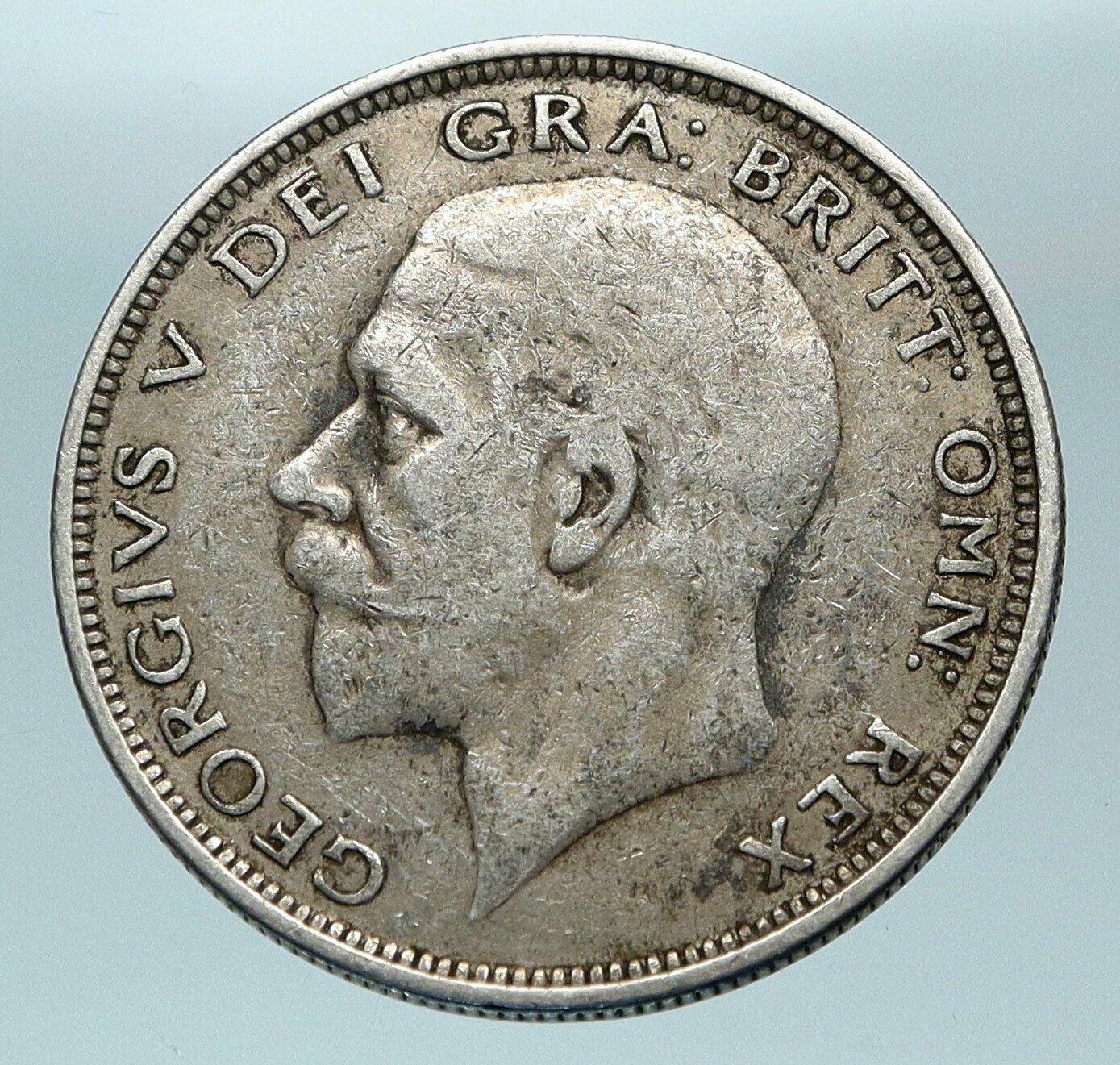 1927 Great Britain United Kingdom UK GEORGE VI OLD Silver Half Crown Coin i84340