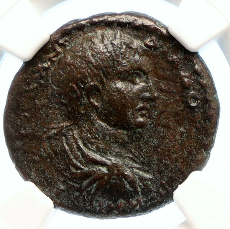 DIADUMENIAN son of Macrinus AMISOS PONTUS Ancient Roman Coin EAGLE NGC i95598