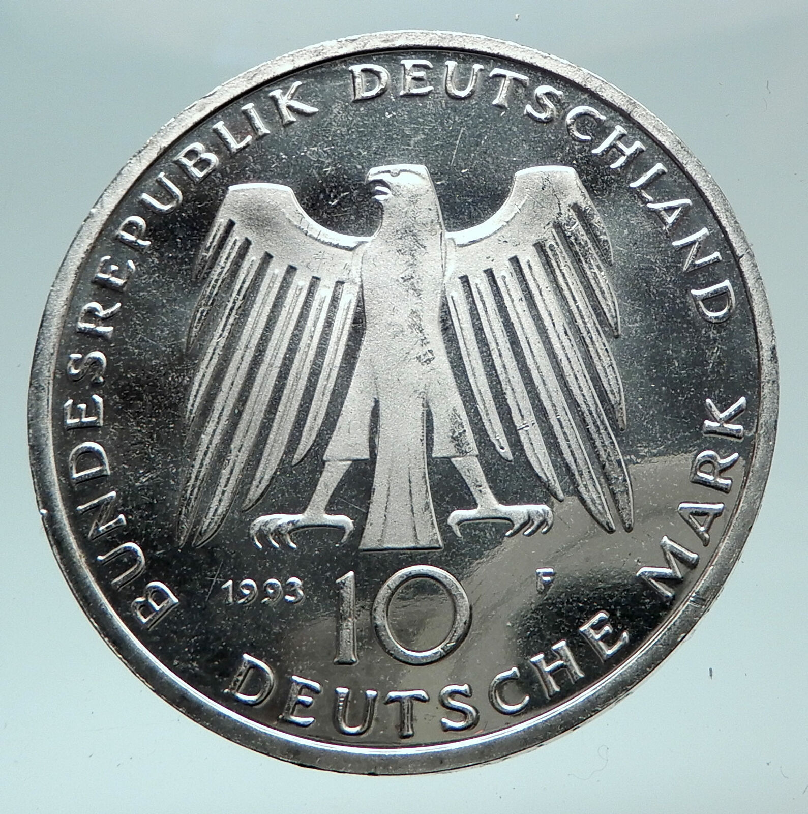 1993 GERMANY 1000 Yrs City POTSDAM Brandenburg Proof Silver 10 Mark Coin i81592