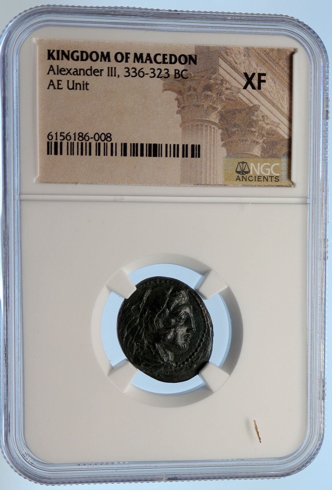 ALEXANDER III the Great LIFETIME 332BC Ancient Greek Coin Macedonia NGC i95639