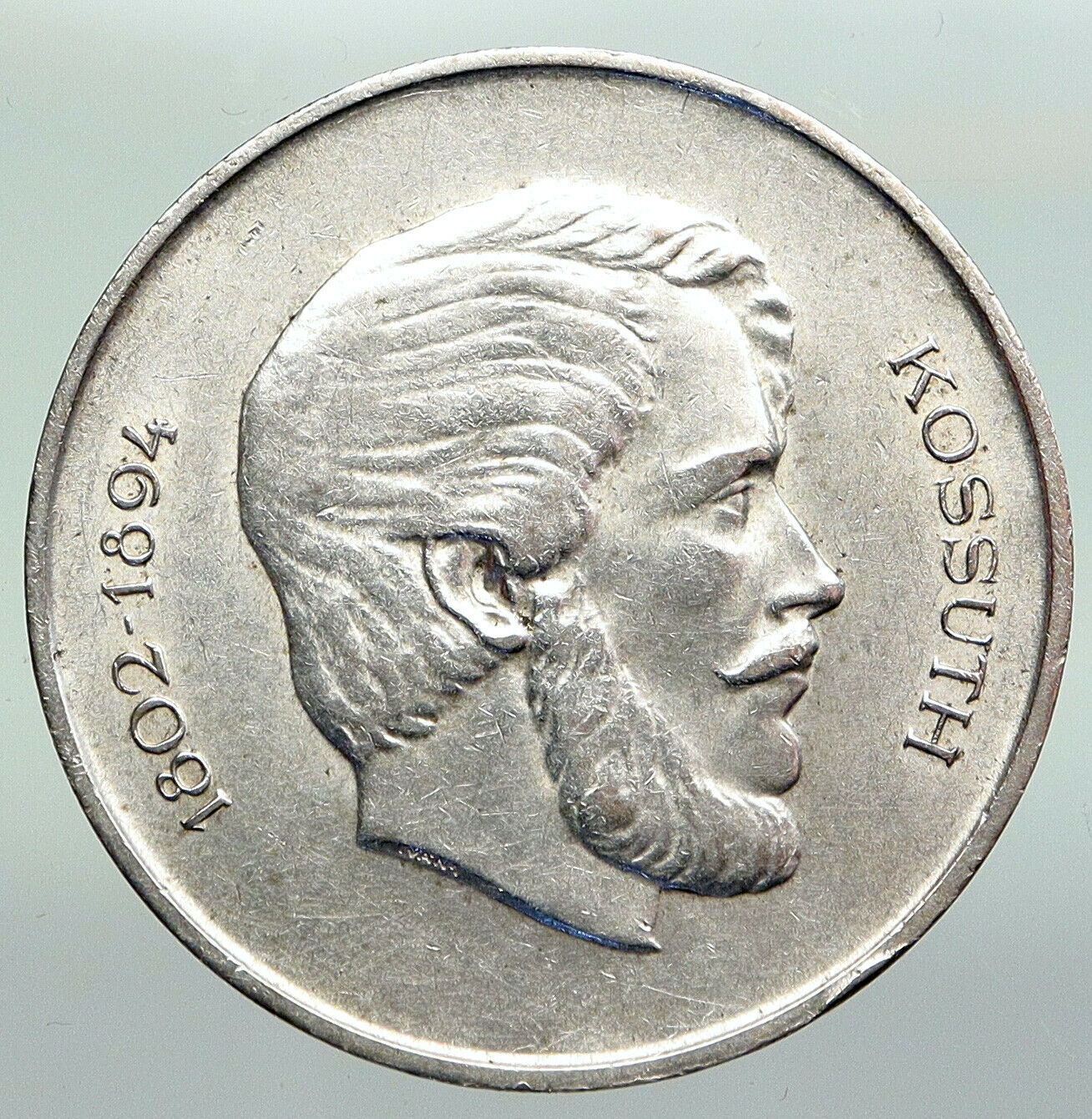 1947 HUNGARY Franz Joseph I & Lajos Kossuth Vintage Silver 5 Forint Coin i92220