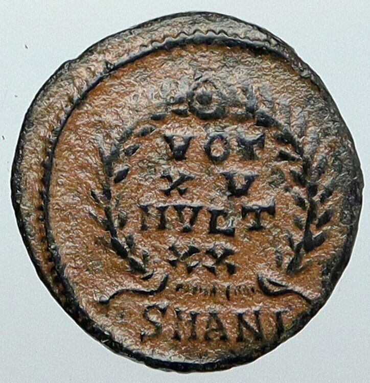 CONSTANS Authentic Ancient Original 347AD Roman Coin of ANTIOCH w VOT XV i88850