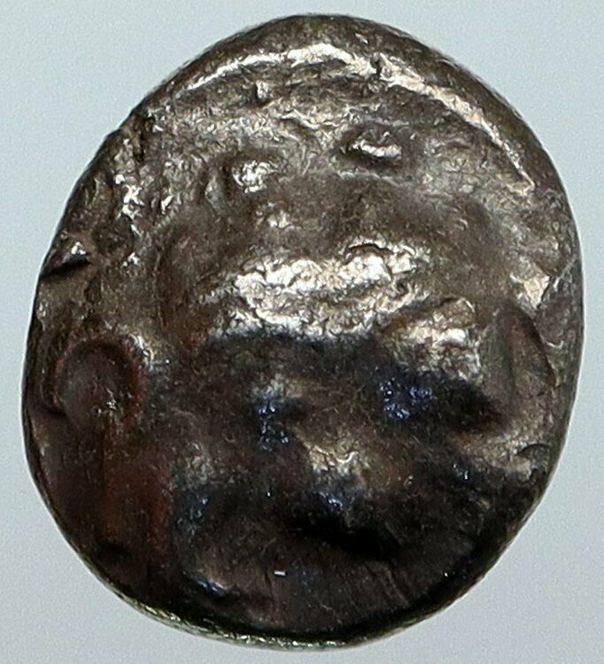 PARION in MYSIA Archaic Ancient 550BC Silver Greek Coin w GORGONEION Rare i88843