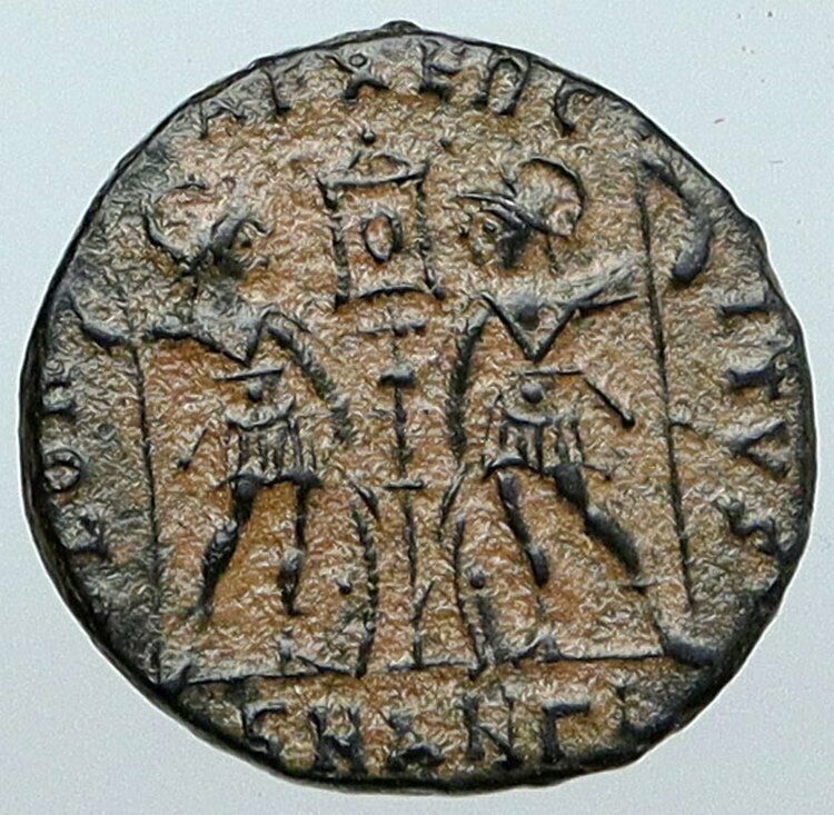 CONSTANTINE II Jr the Great's Son Authentic Ancient Roman Coin SOLDIERS i88835