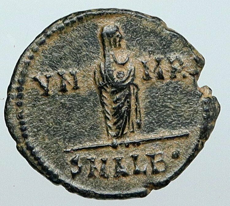 CONSTANTINE I the GREAT Roman Coin POSTHUMOUS OLD Christian Deification i88851