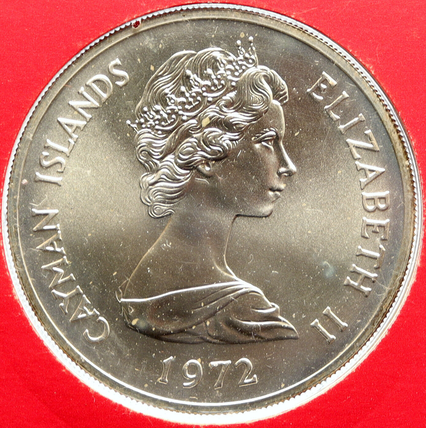 1972 CAYMAN ISLANDS Queen Elizabeth II Specimen Silver Wedding $25 Coin i96708