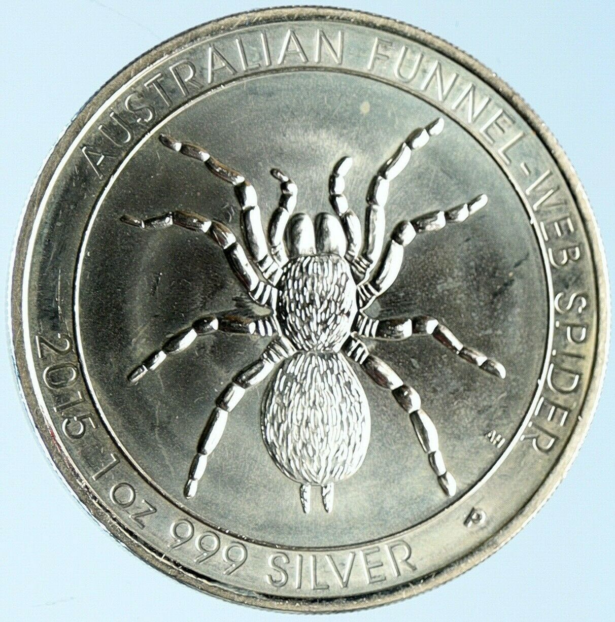 2015 AUSTRALIA UK Queen Elizabeth II Funnel Spider Genuine Silver $ Coin i97073