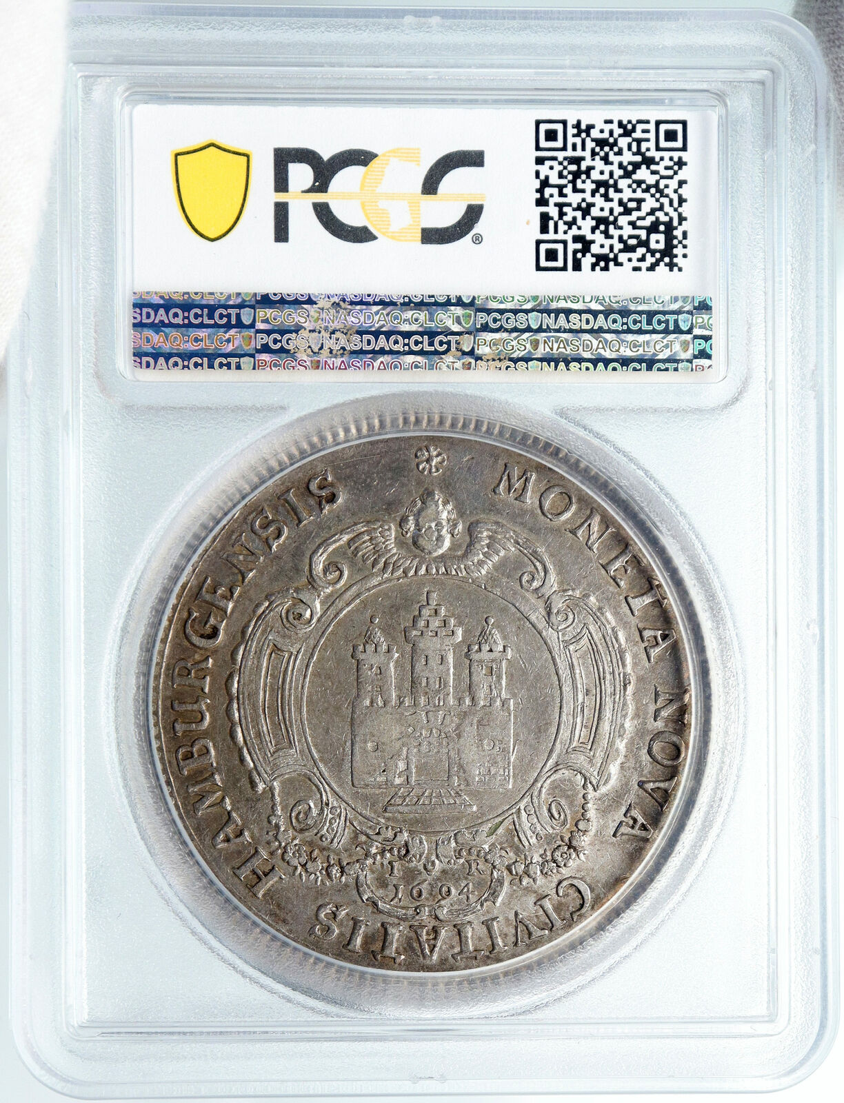 1694 GERMANY German States HAMBURG Antique Silver Thaler Coin PCGS i88871