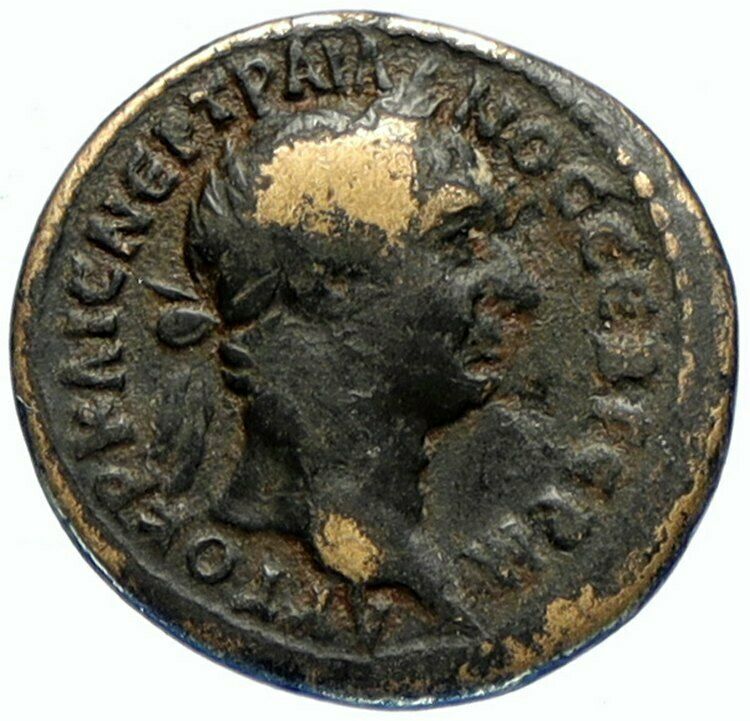 TRAJAN 98-99 AD Seleukis Pieria OLD Authentic Ancient Roman Coin TYCHE i97513