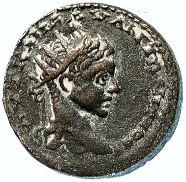 ELAGABALUS 218AD Antioch in Seleukis Pieria Ancient Roman Coin w EAGLE i97518