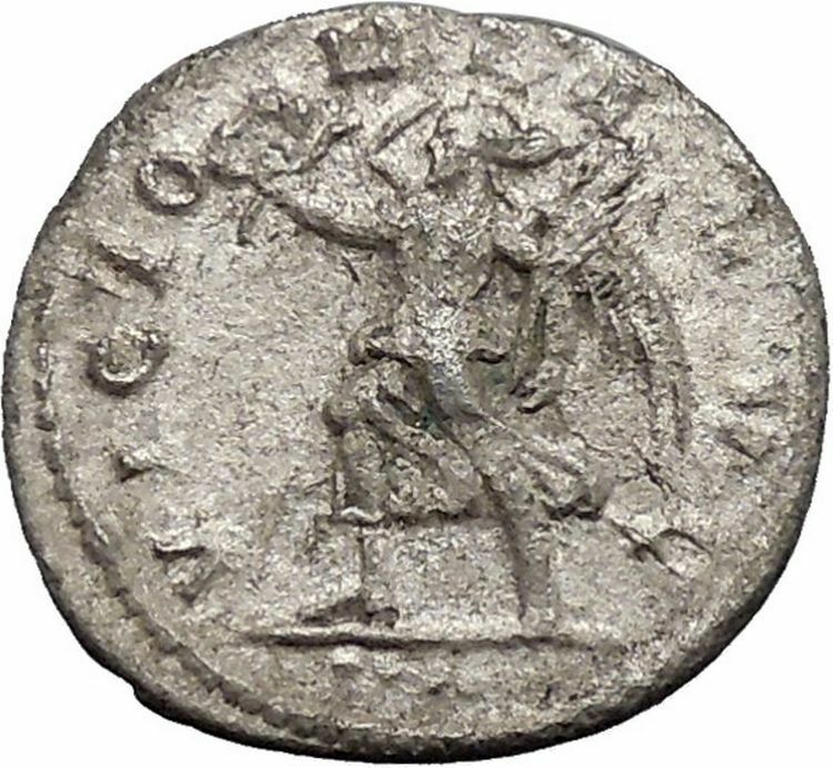 TREBONIANUS GALLUS 251AD Rare Silver Ancient Roman Coin Victory Nike i48751