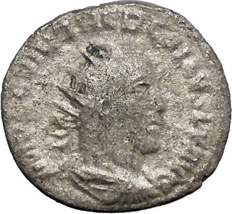 TREBONIANUS GALLUS 251AD Rare Silver Ancient Roman Coin Victory Nike i48751