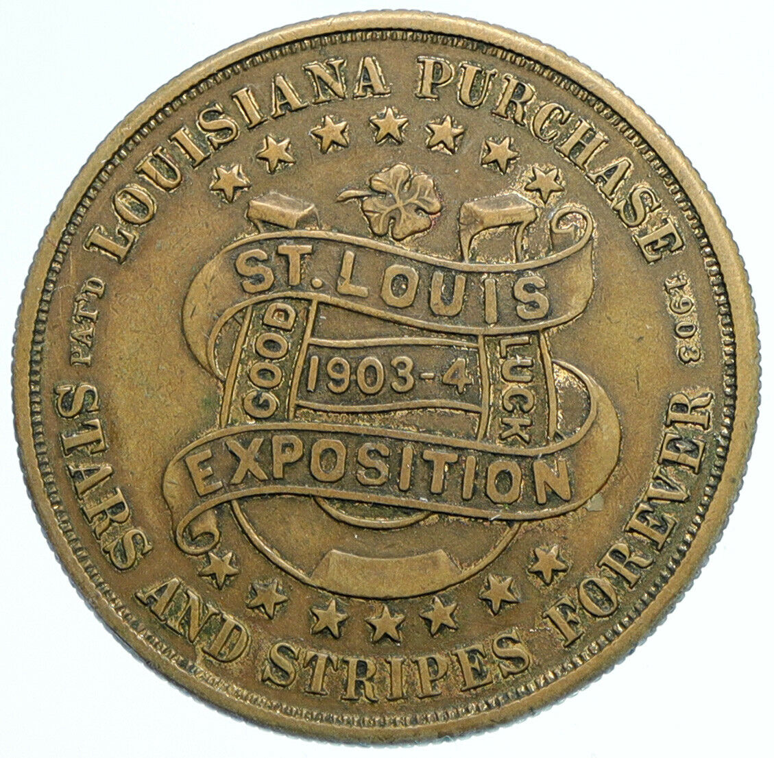 1904 LOUISIANA PURCHASE St Louis Fair So-Called Dollar TOKEN NAPOLEON i97595