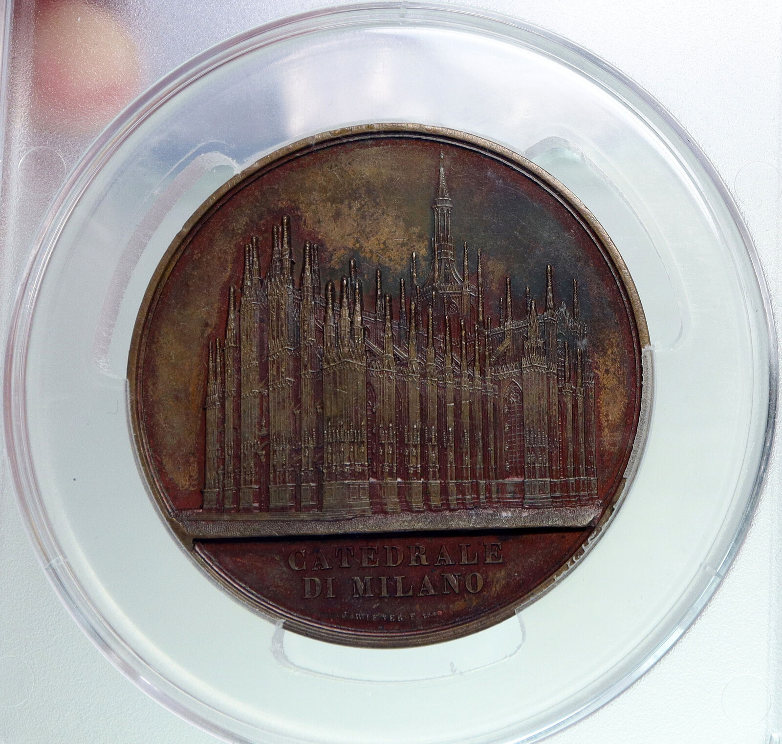 1860 ITALY Milan Cathedral Medal NGC i90662