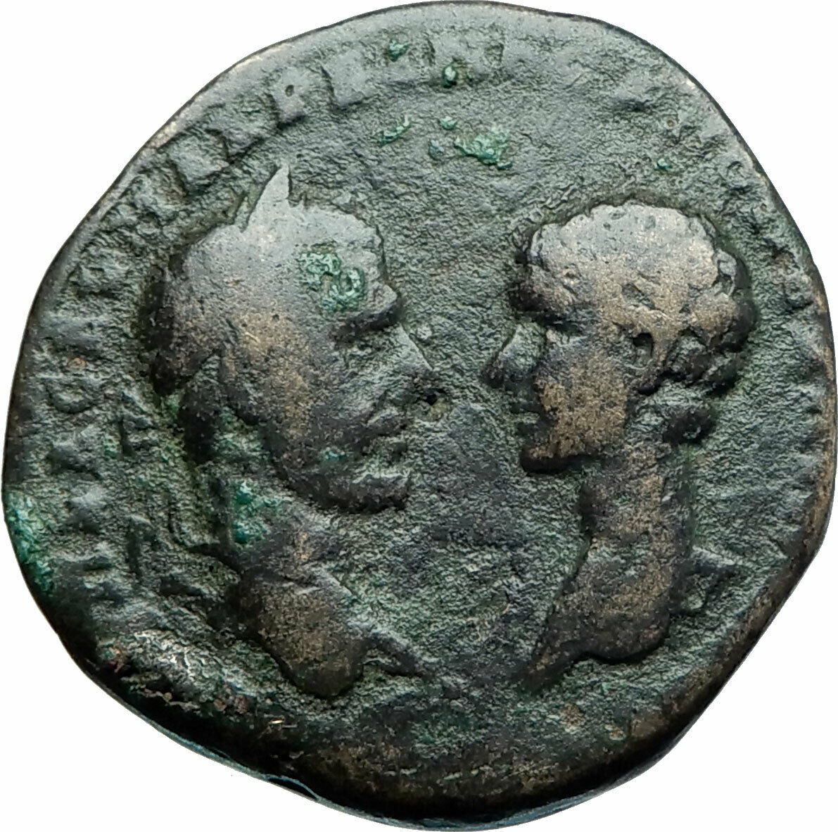 MACRINUS & SON DIADUMENIAN Ancient 217AD Marcianopolis Roman Coin ATHENA i79068