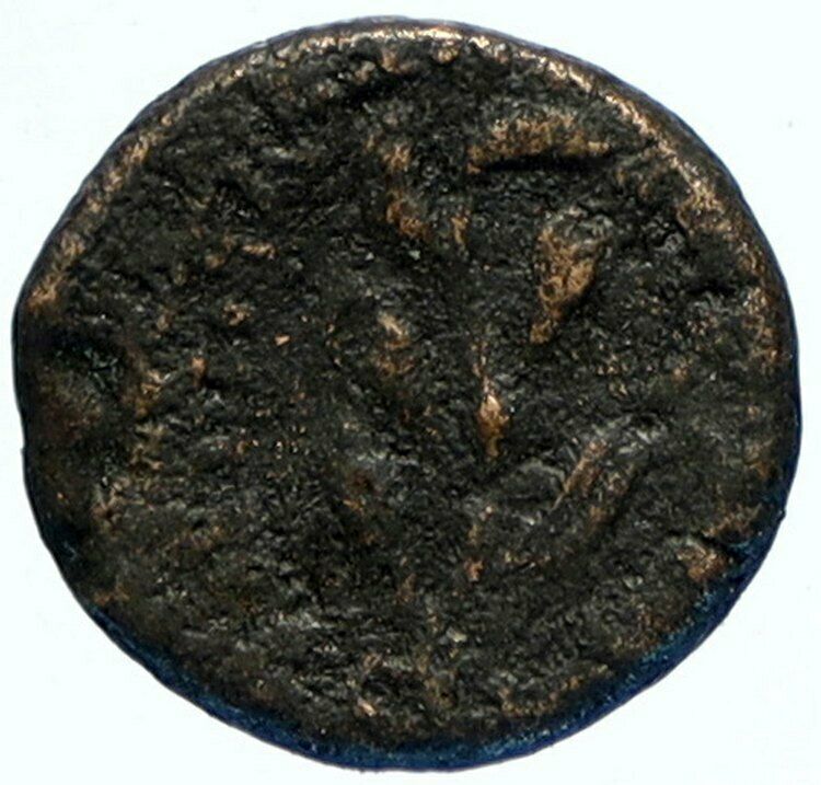 ANTIOCH 128AD Hadrian Time Authentic OLD Ancient Greek Coin APOLLO BRANCH i97460