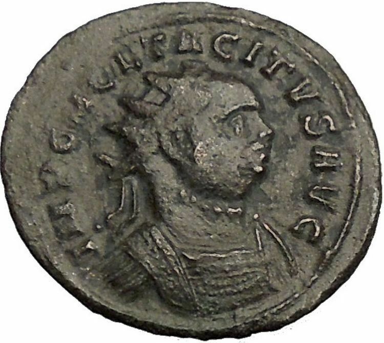 Tacitus Rare 275AD Authentic Ancient Roman Coin Pax Pease Cult i52849