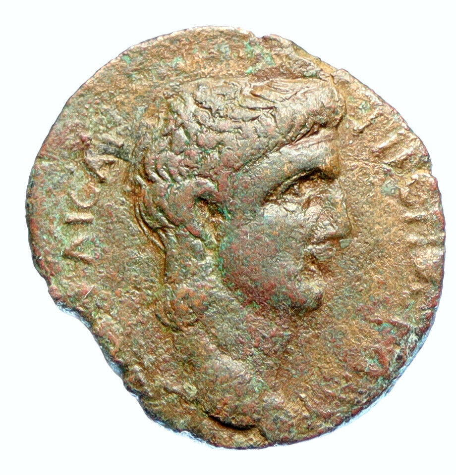 CLAUDIUS Caesarea Cilicia Authentic ANTIQUE Ancient OLD Roman Coin ZEUS i97102