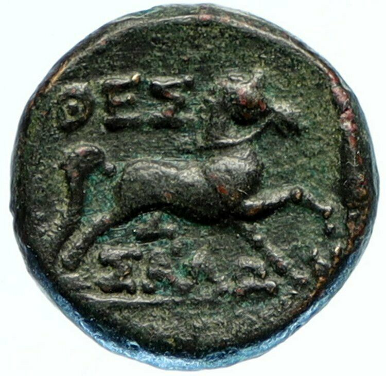 LARISSA Thessaly Ancient Greek Coin for THESSALIAN LEAGUE - ATHENA HORSE i97104