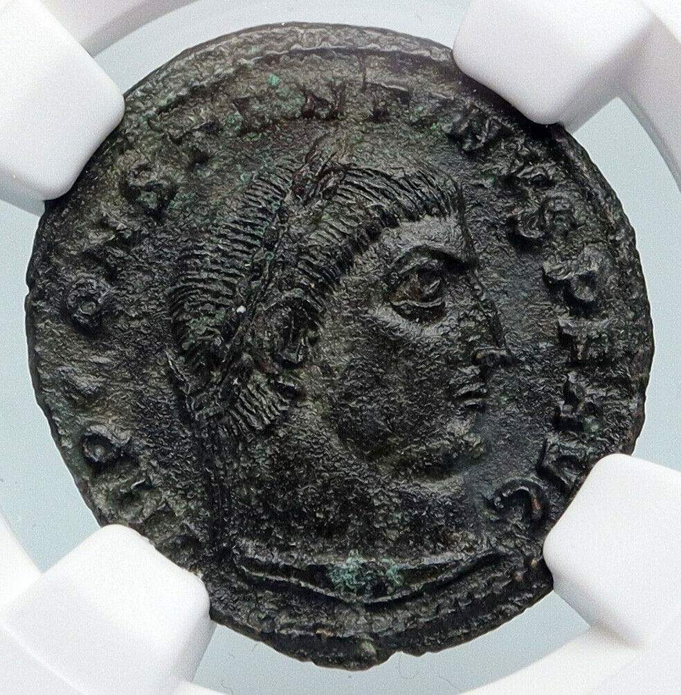 CONSTANTINE I the GREAT 316AD Thessalonica Ancient Roman NUMMUS Coin NGC i89746