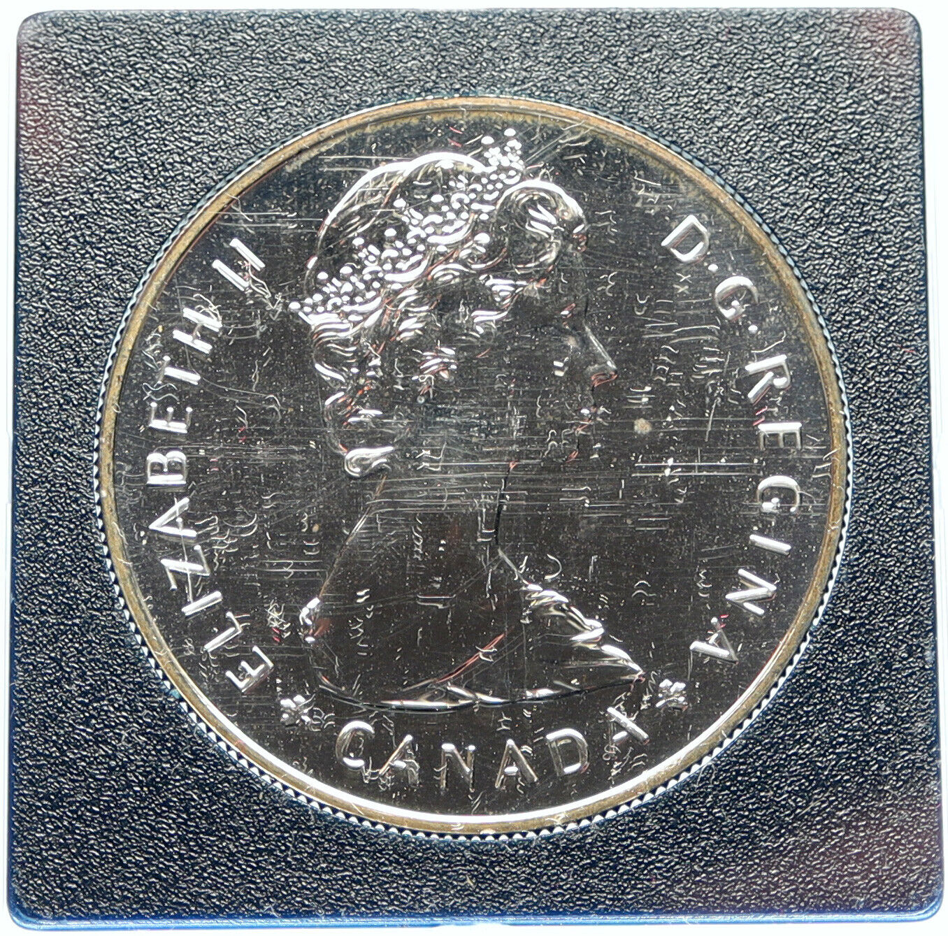 1985 CANADA UK Elizabeth II National Parks MOOSE Proof-like SILVER Coin i98319