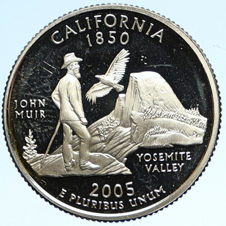 2005 S UNITED STATES USA Washington CALIFORNIA Proof Silver Quarter Coin i99292