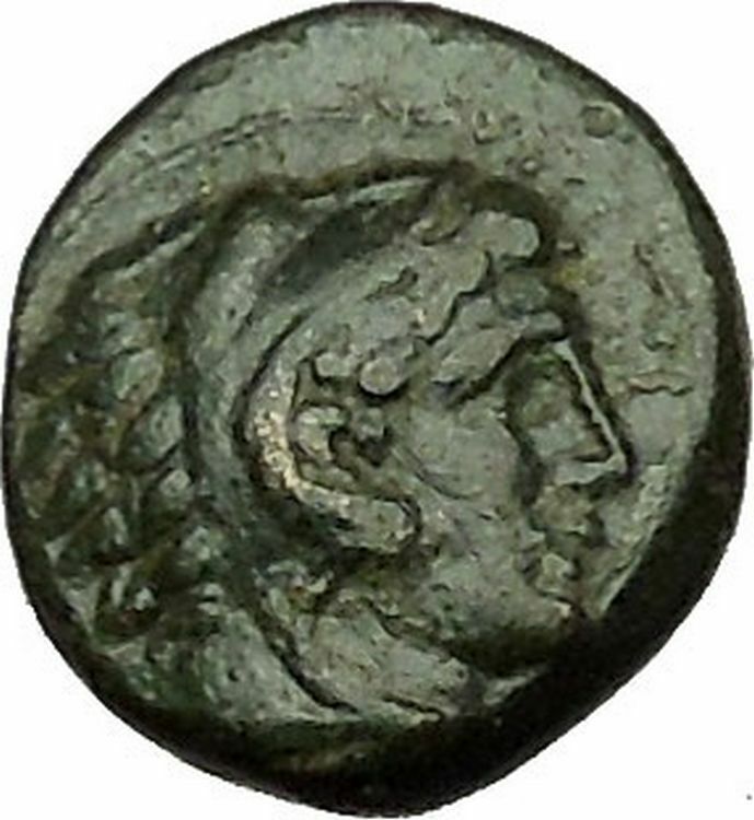 PHILIP III possibly unique HALF UNIT Ancient Greek Macedonian Coin 323BC i39784