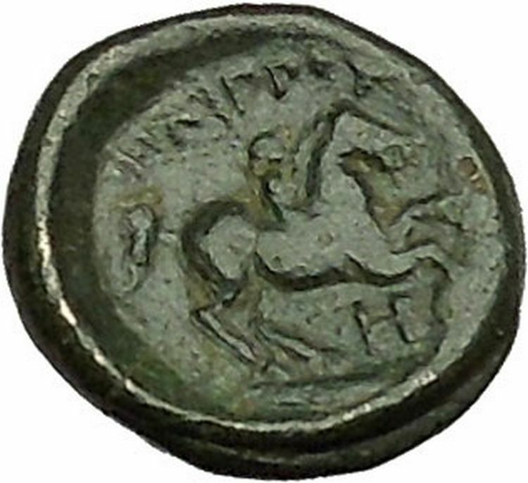 PHILIP III possibly unique HALF UNIT Ancient Greek Macedonian Coin 323BC i39784