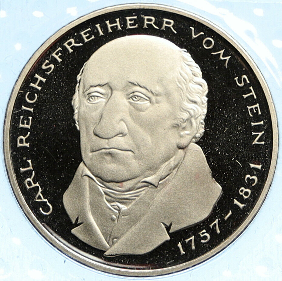 1981 GERMANY Carl Reichsfreiherr vom Stein VINTAGE OLD 5 Mark German Coin i99270