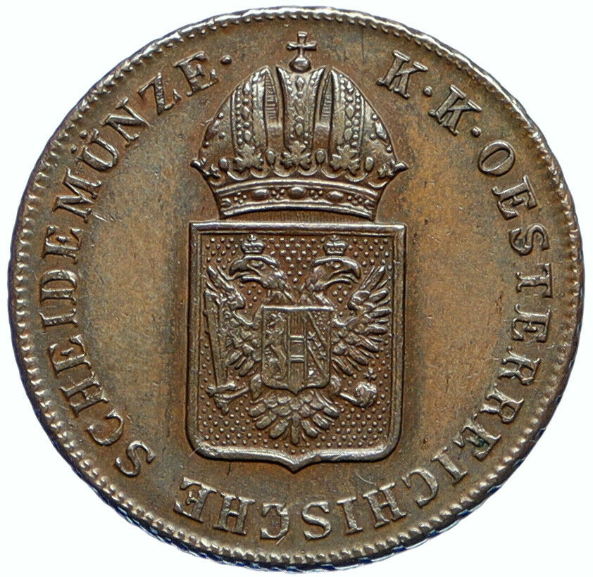 1816 AUSTRIA Emperor FRANZ Francis II OLD Antique 1 Kreuzer Austrian Coin i99326