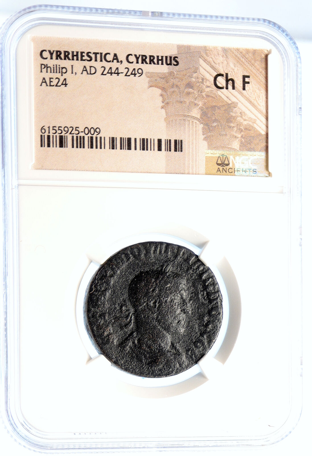 King PHILIP I the Arab - Ancient CYRRHUS Old Antique Roman Coin ZEUS NGC i95595