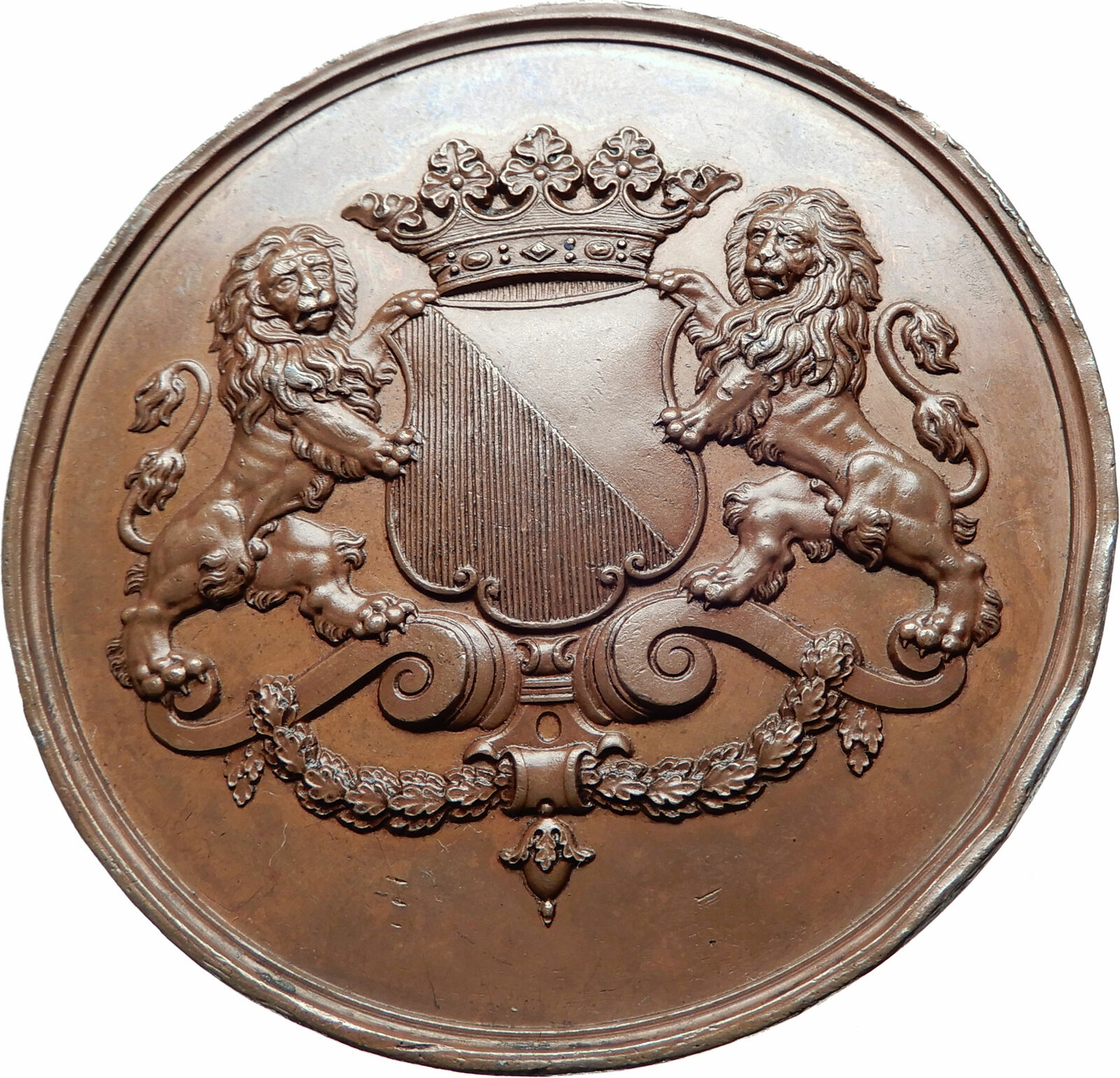 1874 NETHERLANDS Utrecht Gymnasium 400Yr Anniversary Genuine Medal i80581