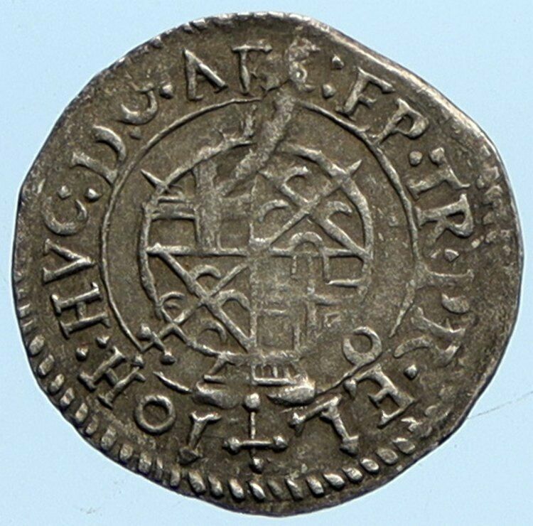 1679 ARCHBISHOPRIC TRIER German States ORSBECK Silver OLD 4 Pfennig Coin i96778