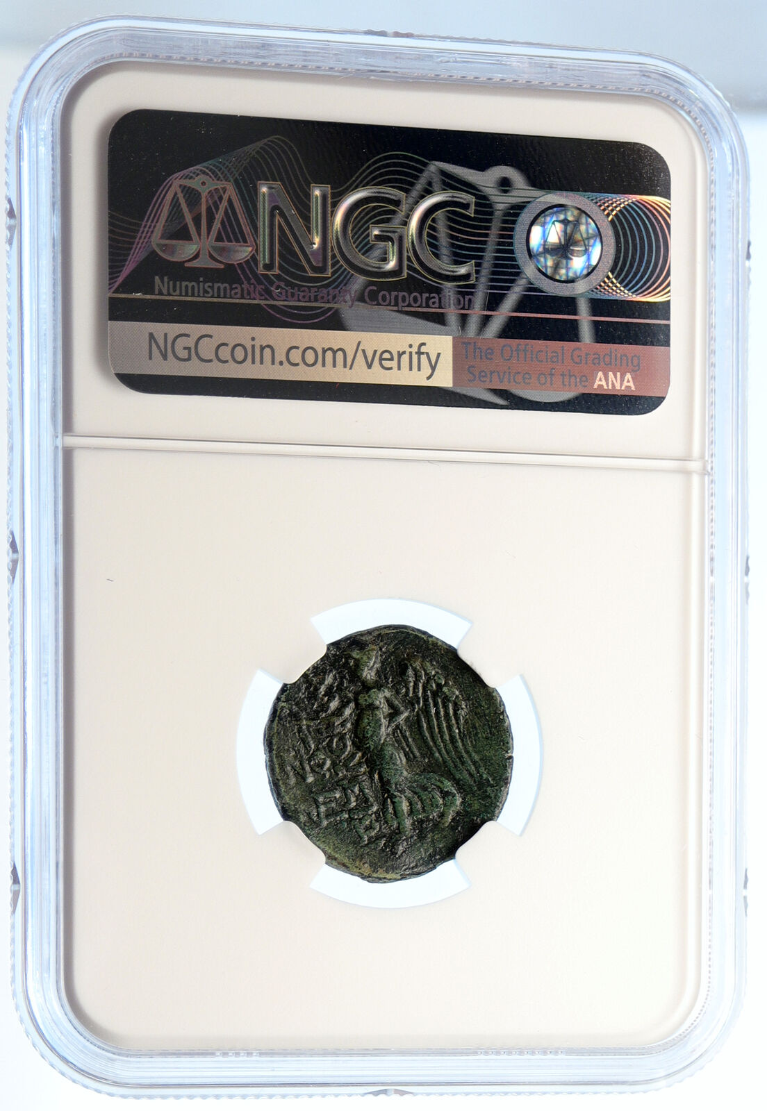 ELAIUSSA in CILICIA 100 BC Zeus Nike Authentic OLD Ancient Greek Coin NGC i95596