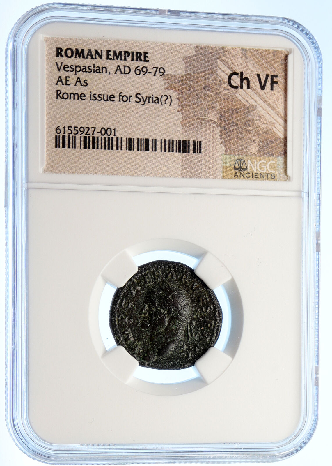 VESPASIAN Authentic Ancient 74AD Rome OLD ANTIQUE Roman Coin SC NGC i95572