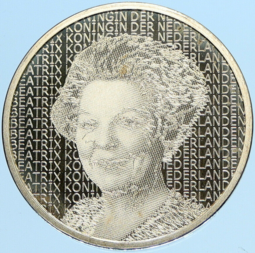 2006 NETHERLANDS Queen Beatrix REMBRANDT Artist Proof Silver 5 Euro Coin i97708