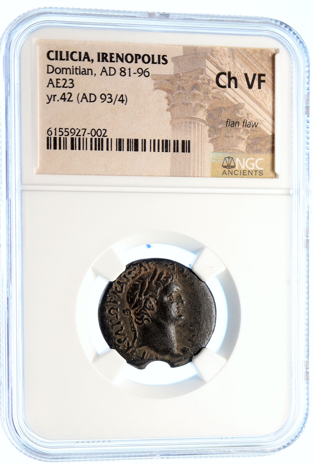 DOMITIAN 93AD Irenopolis in Cilicia ANTIQUE OLD Ancient Roman Coin NGC i95573