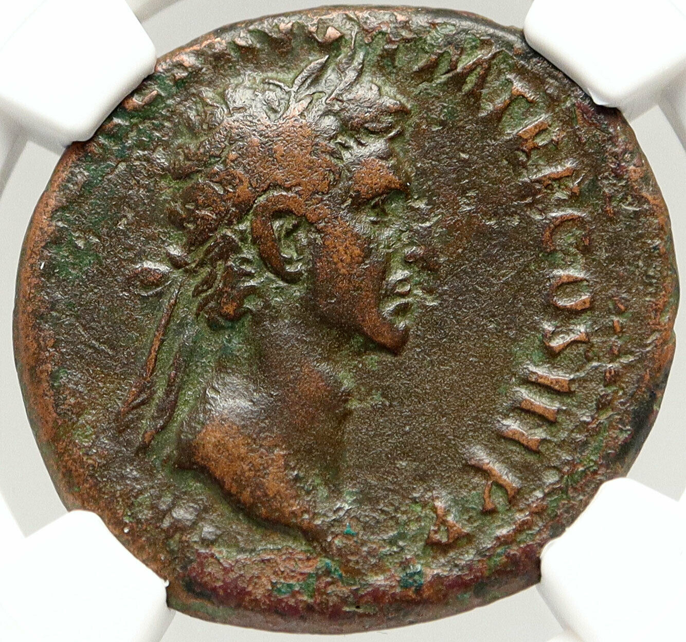 NERVA Authentic Ancient Rome Original Authentic Roman Coin LIBERTAS NGC i83564