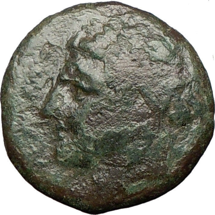 SYRACUSE Sicily 288BC King Hiketas Zeus & Eagle Ancient Greek Coin i25048