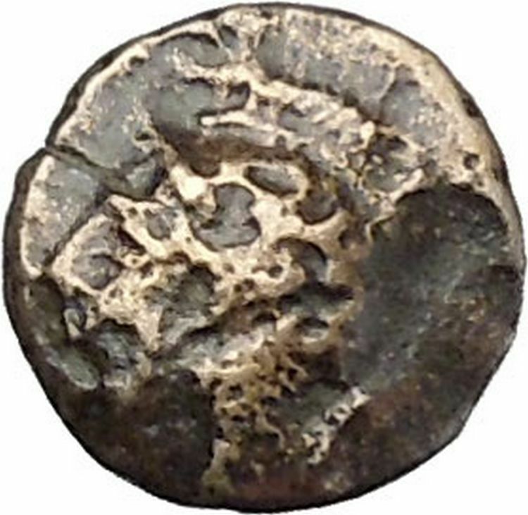 MYRINA Asia Minor 300BC Ancient Greek Coin Athena left head Amphora i45794