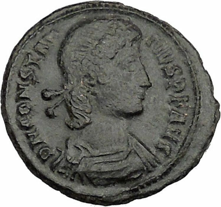 CONSTANTIUS II Constantine the Great son Ancient Roman Coin Galley i44463