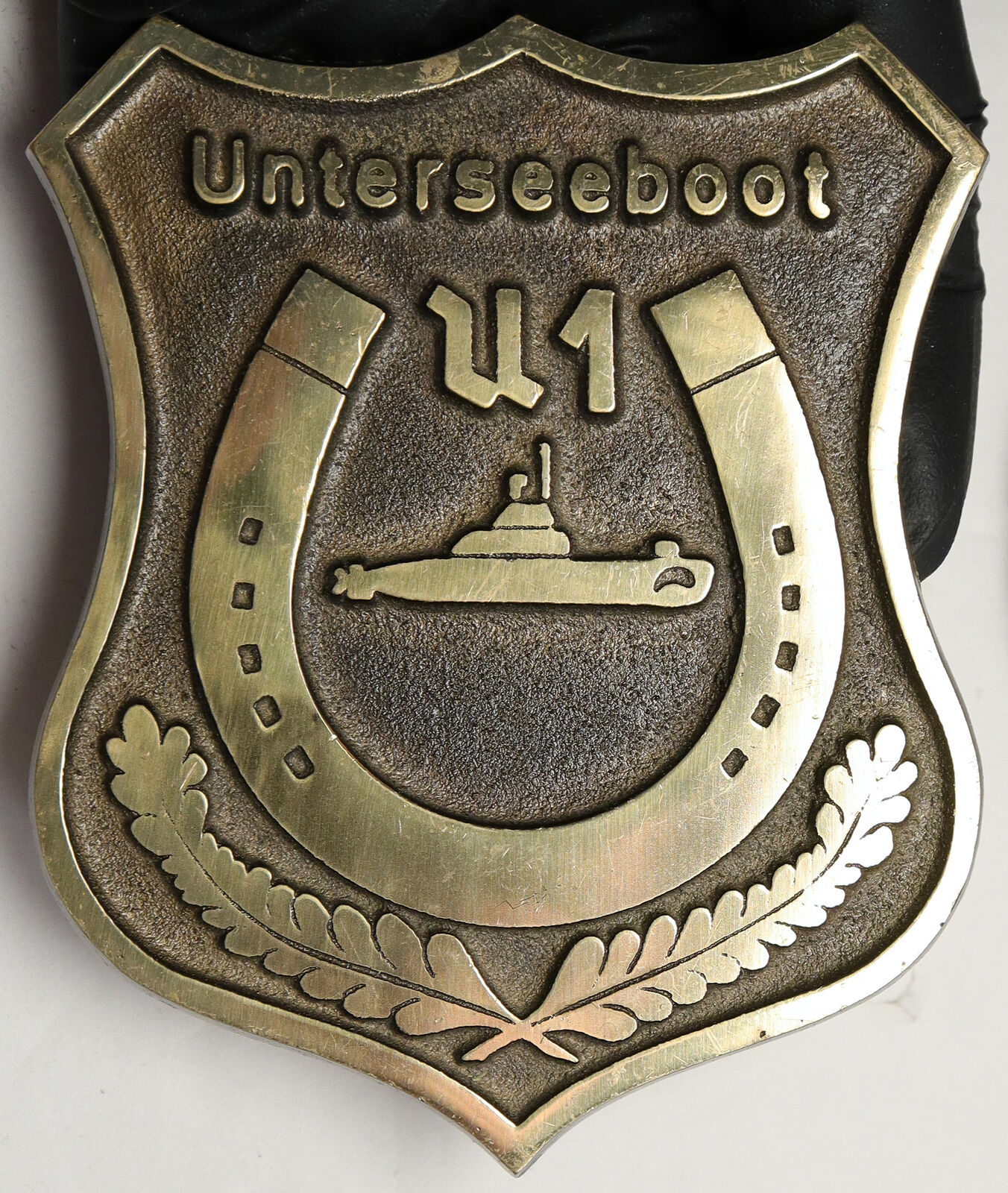 1906 GERMANY Submarine UNTERSEEBOOT U1 Boat Plaque Old Vintage Medal i91956