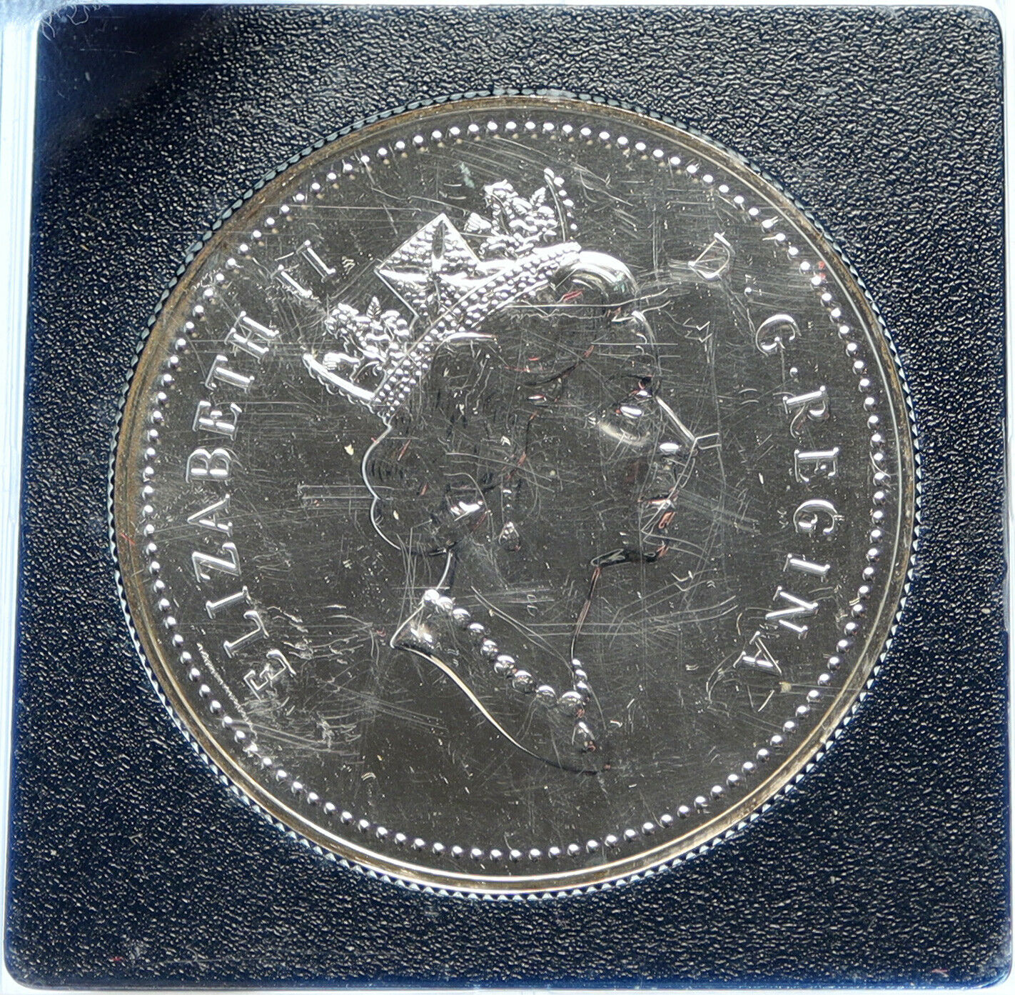 1991 CANADA UK Elizabeth II SHIP FRONTENAC 1816 Proof-like Silver $ Coin i98789