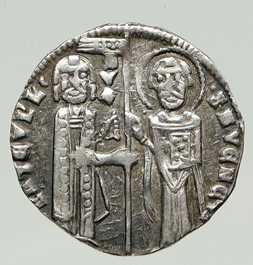 1329-39 ITALY Venice DOGE FRANCESCO DANDOLO Silver Grosso MATAPANO Coin i93226