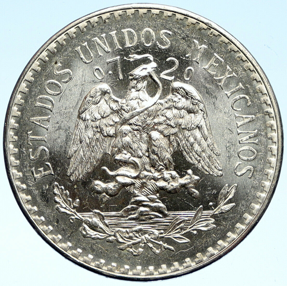 1943 M MEXICO Large Eagle Liberty Cap Mexican Antique Silver 1 Peso Coin i99405